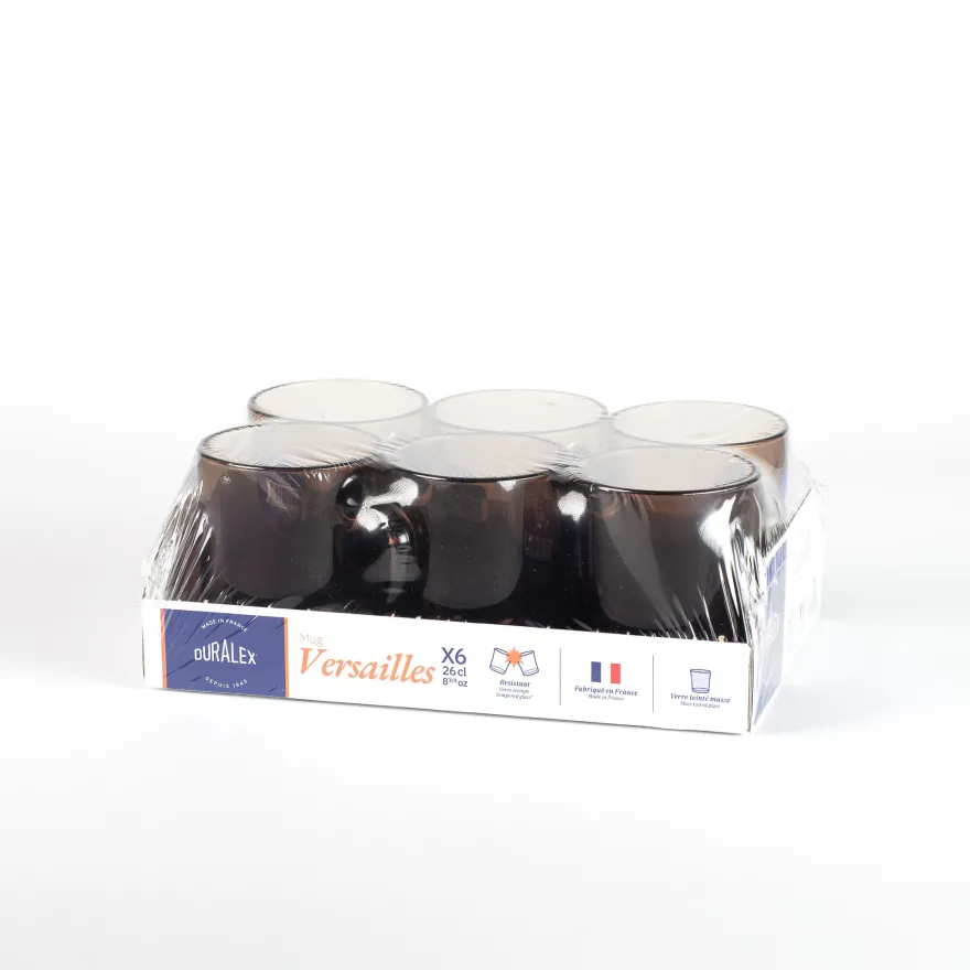 Hot Versailles - Mug en verre Sepia 26 cl Professionnels De La Restauration|Mugs